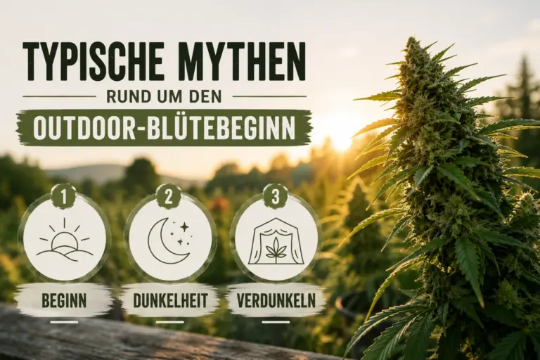 Wann beginnt die Blüte outdoor wirklich? Der große Faktencheck für Freiland-Grower 2 Mythen